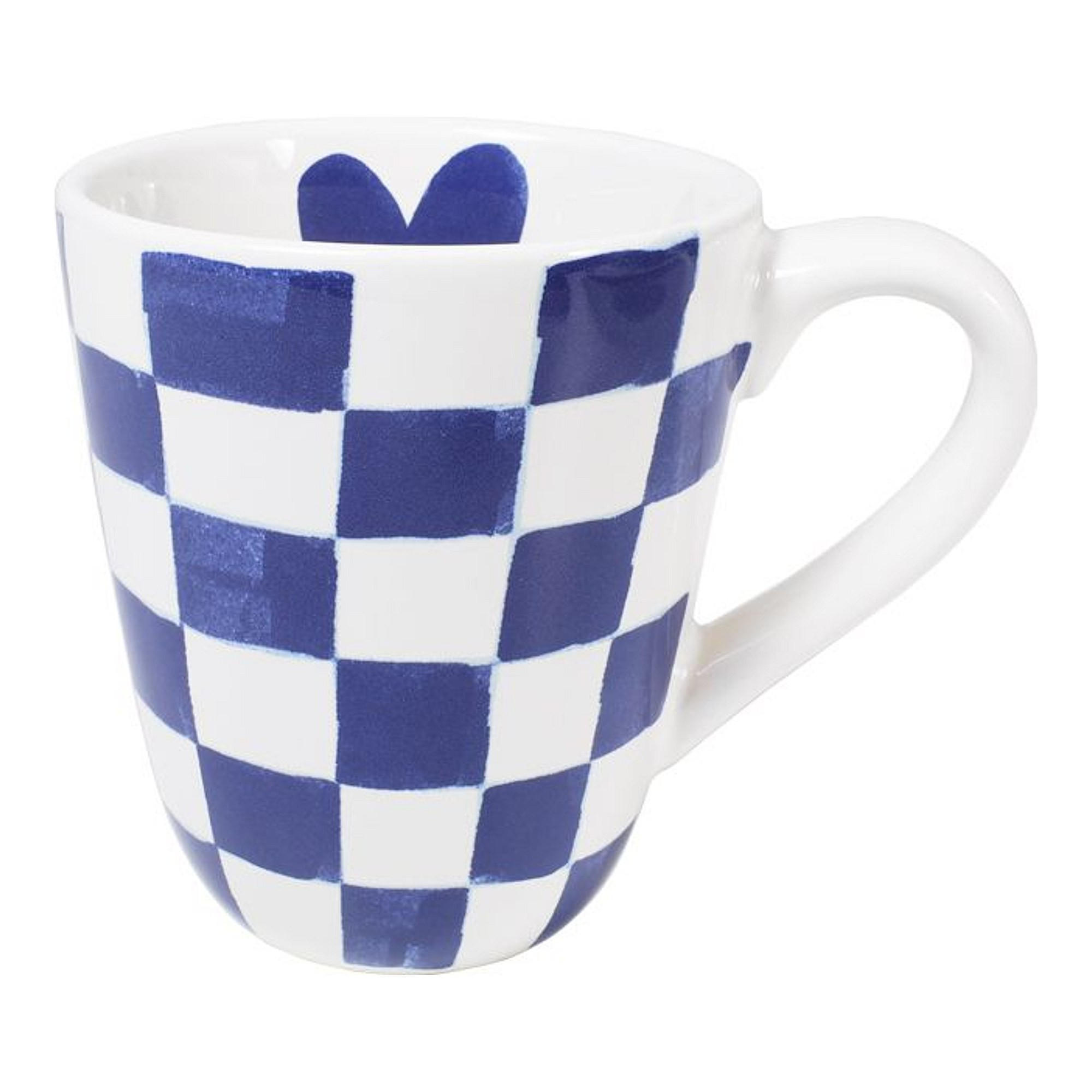 BECHER Diamant in Blau - 350 ml - Blau, Keramik (0.35L) - Blond Amsterdam