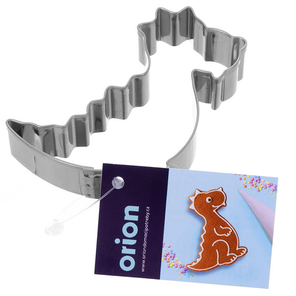 AUSSTECHFORM Dinosaurier 6,5 cm Silber - Silberfarben, Metall (4.3/1.5/7cm) - Orion 
