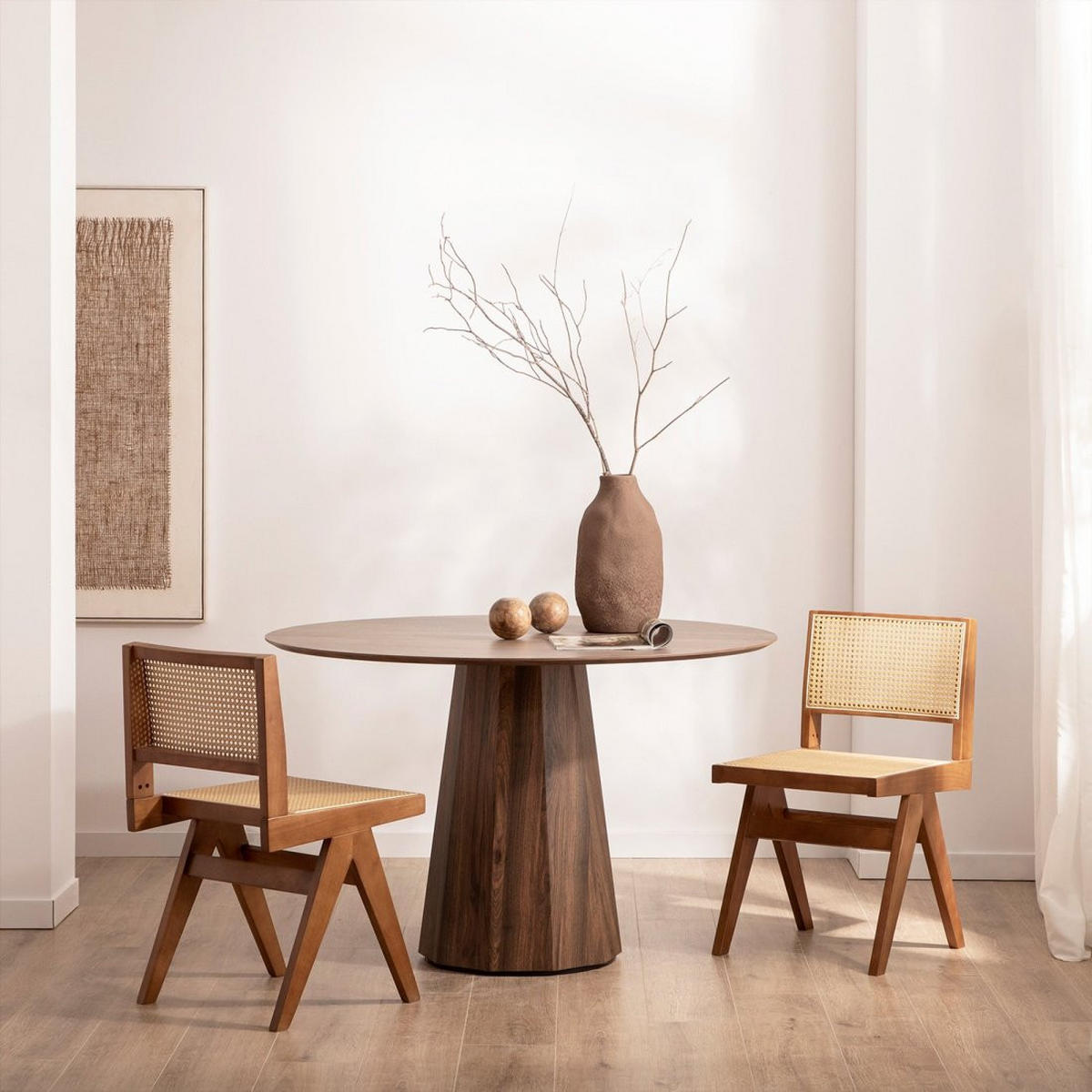 ESSTISCH Olivier Walnuss 120 cm x 76 cm - Walnussfarben, Holzwerkstoff (120/120/76cm)