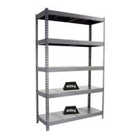 SCHWERLASTREGAL METAL BEAST FIVE | HxBxT 200x240x90cm | Fachlast 400kg | Grau - Grau, Metall (240/200/90cm) - PROREGAL