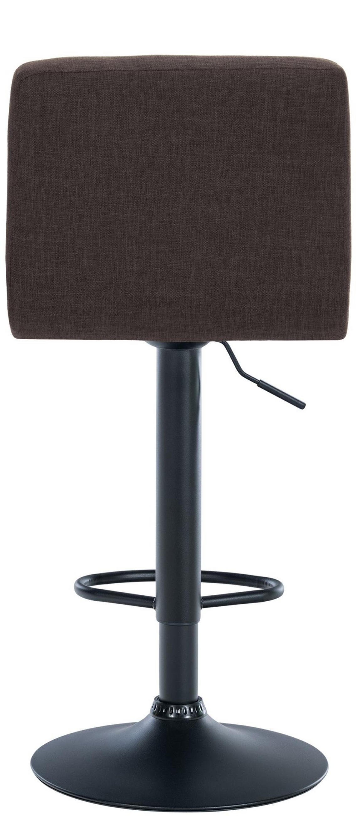 BARHOCKER Stoff braun - Schwarz/Braun, Textil/Metall (46/94/47cm) - CLP