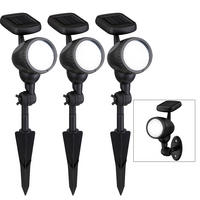 LED AUSSENWANDLEUCHTE Schwarz 3er Set - Schwarz, Kunststoff (7.2/17/8.5cm)