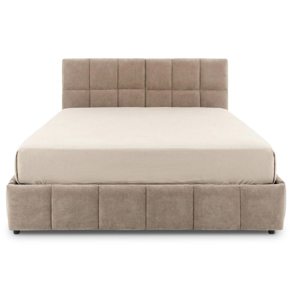 POLSTERBETT EMILIA 180x200 cm braun - Braun, Textil (180/200cm) - IDIMEX