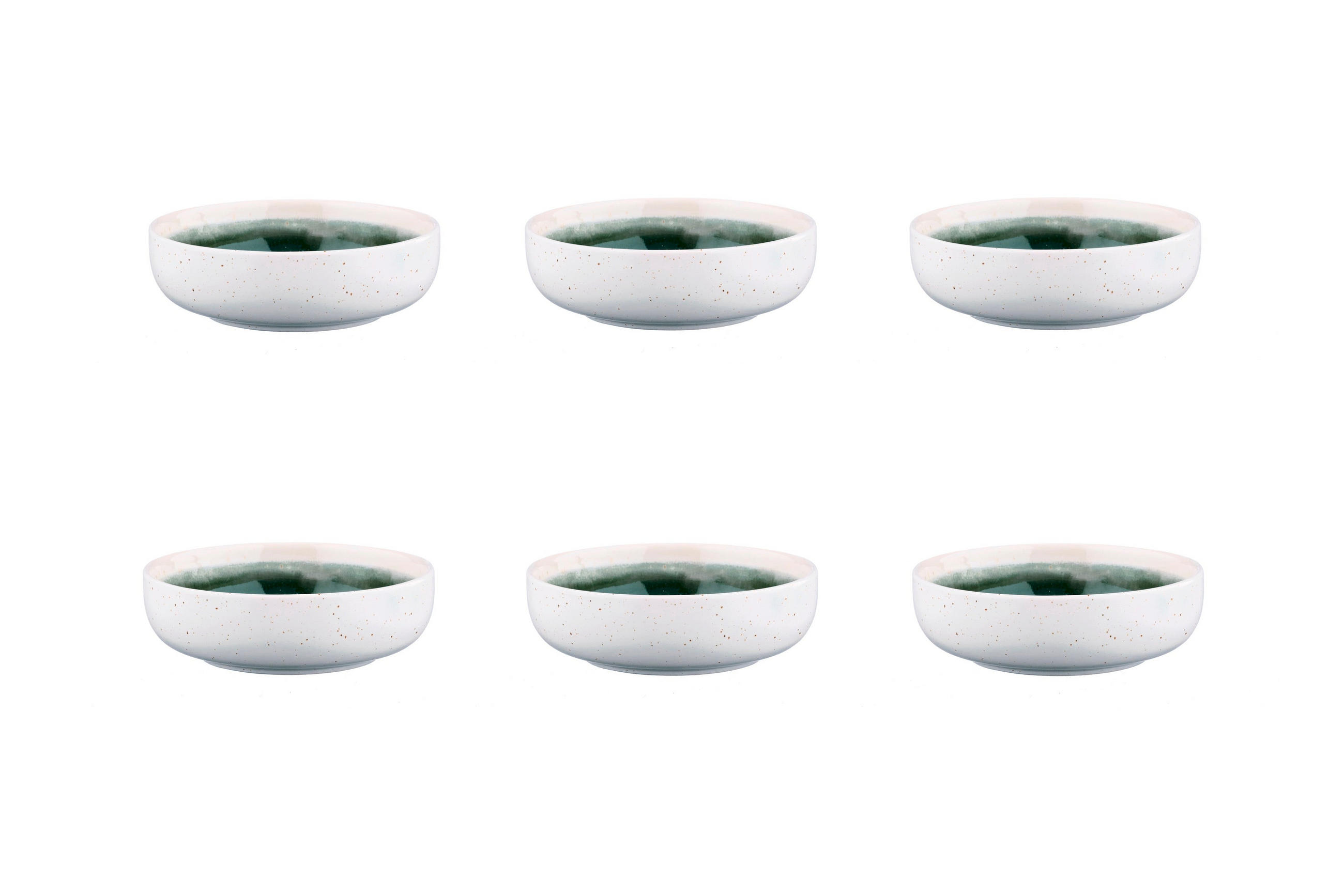 SCHALEN Oxygen Ø13cm - 6er-Set - Graugrün - Grün, Keramik (13cm) - Björn