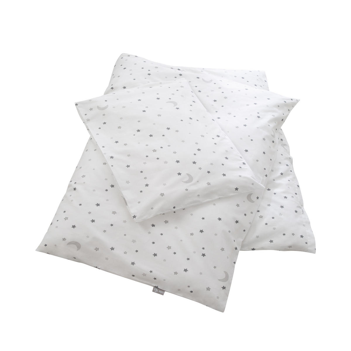 BABYBETTWÄSCHE Sternenzauber grau 100 x 135 cm - Weiß, Textil (100/135cm) - Roba