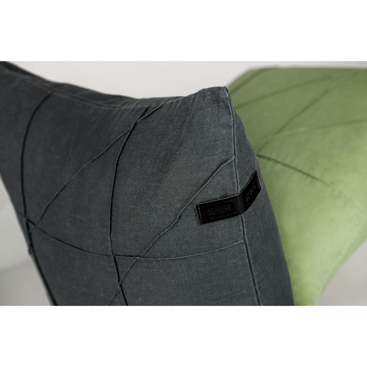 ZIERKISSENHÜLLE PLEAT - Anthrazit, Textil (45/45cm) - Schöner Wohnen