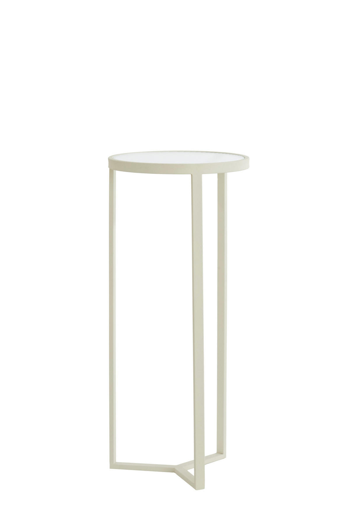 SÄULE Retiro Weiß Ø35/81 cm - Weiß, Metall (35/35/81cm) - Light & Living