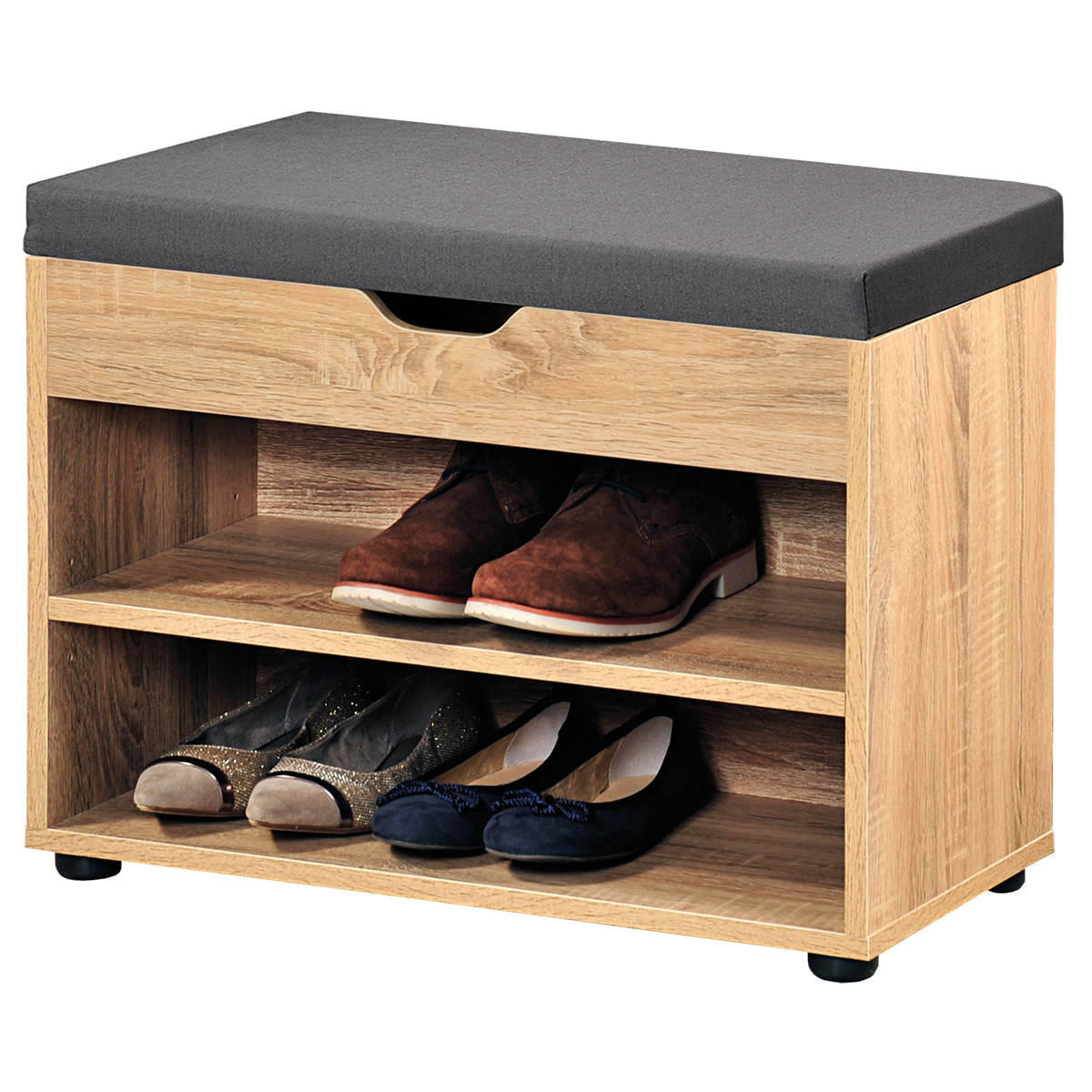 SCHUHREGAL Holz - Beige, Holzwerkstoff (60/45/30cm)
