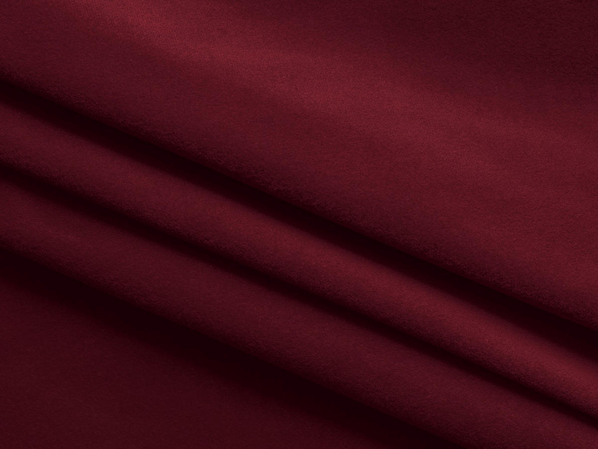 3-SITZER SOFA mit Schlaffunktion Samt Stoff Rot - Bordeaux/Rot, Holz/Textil (226/90/92cm) - Makamii