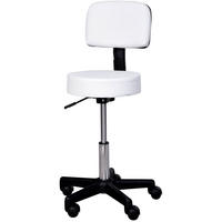 BÜROSTUHL höhenverstellbar mit Lehne Weiß - Weiß, Metall (35/84/35cm) - Meubliv