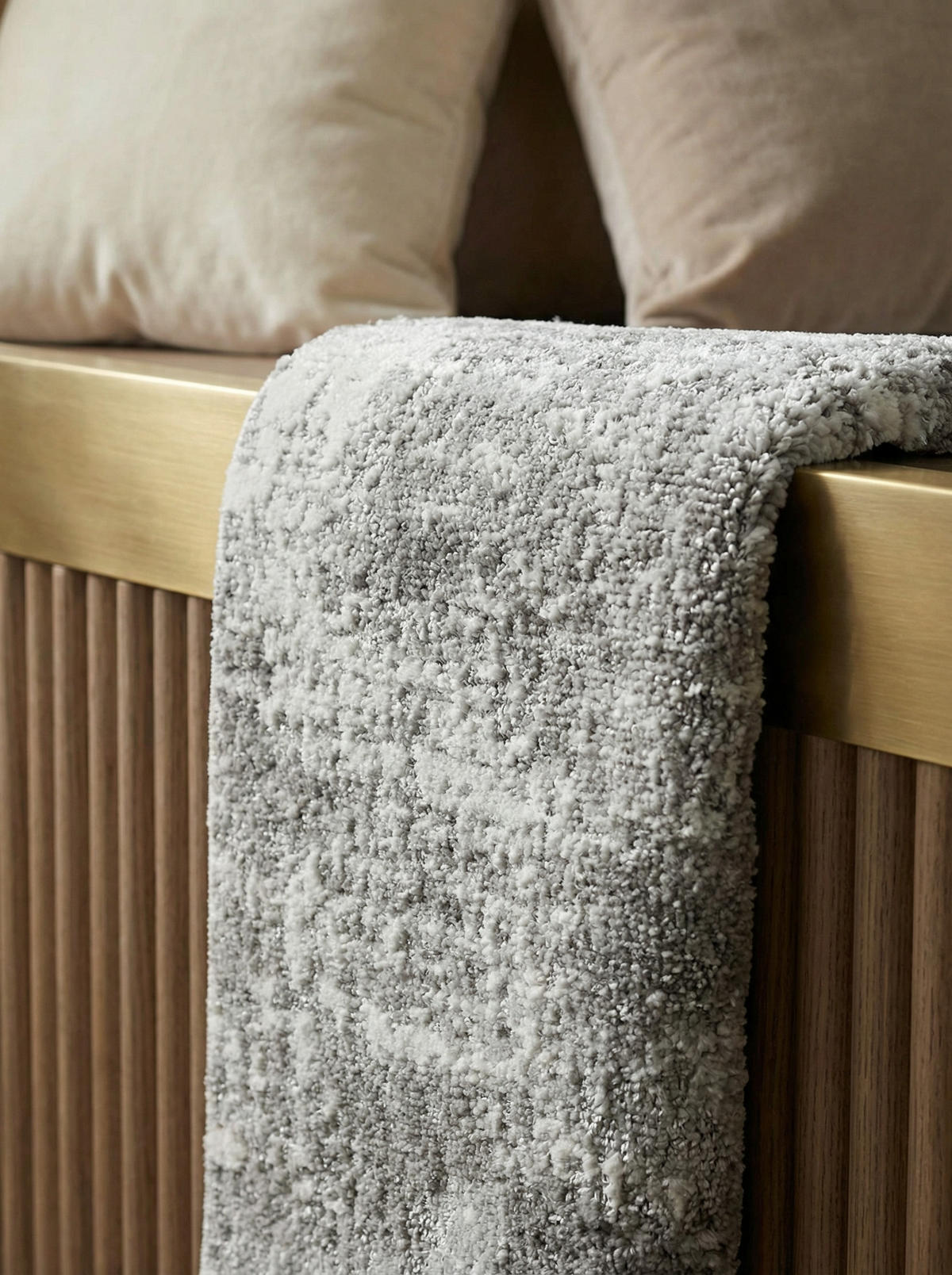 TEPPICH Velours mit Metallic-Glanz abstrakt robust pflegeleicht PARMA-Sorbolo, Silbergrau 200x290 cm - Grau, Textil (200/290cm) - KADIMA DESIGN