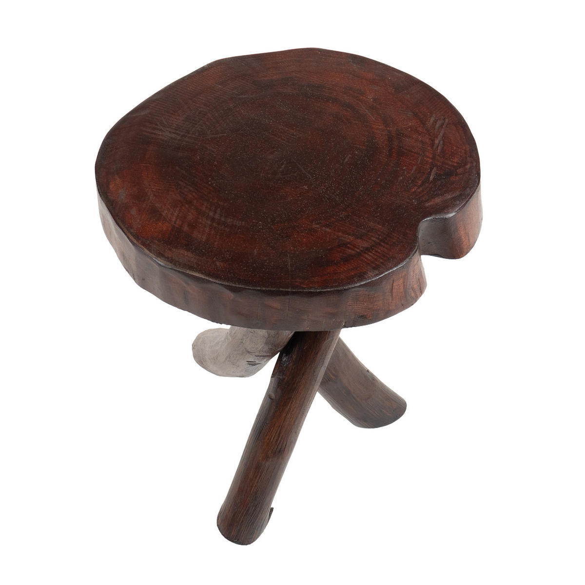 BEISTELLTISCH TEAK 40 Recyclingholz massiv naturfarben - Naturfarben, Holz (34/34/41cm) - DESIGN DELIGHTS