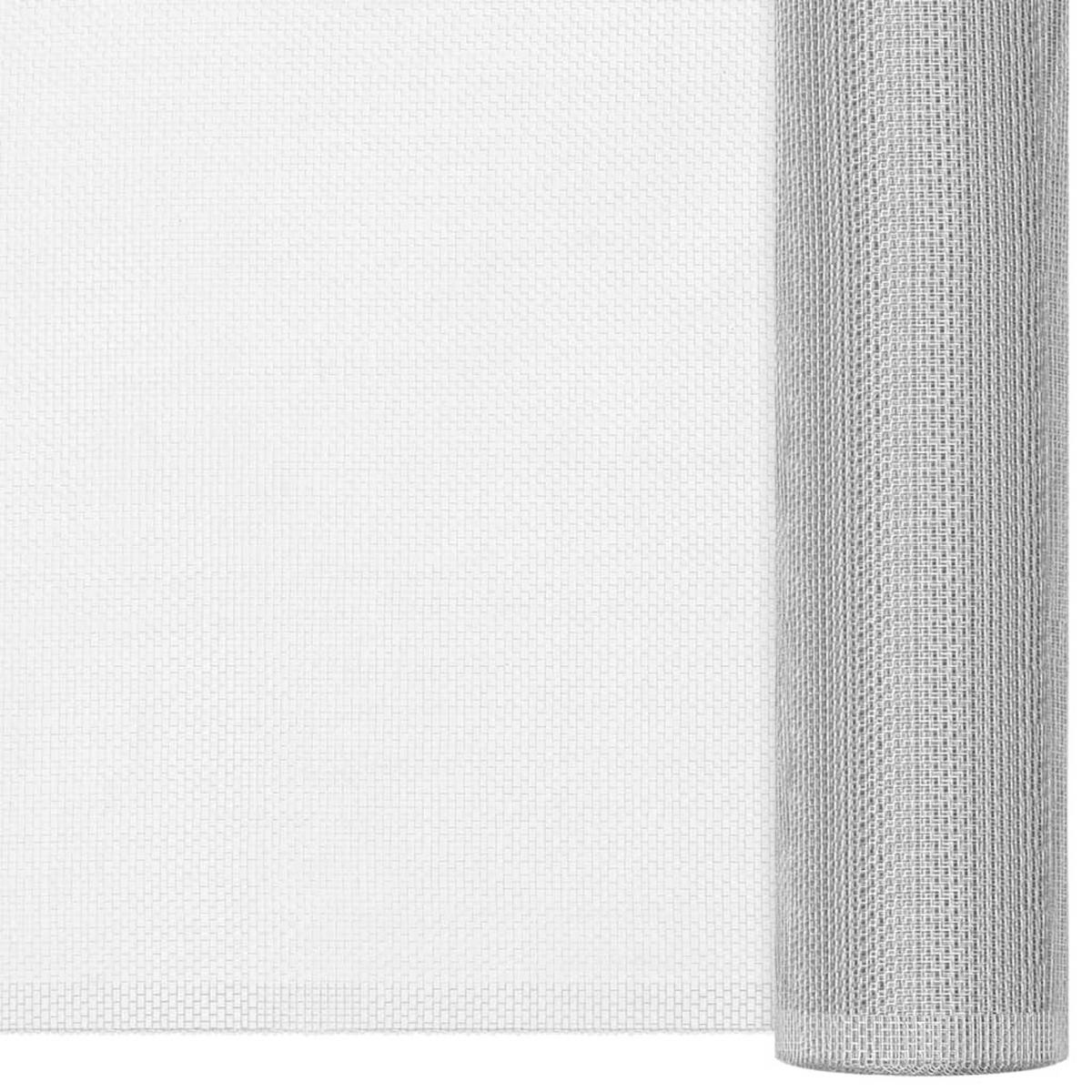 FLIEGENGITTER Aluminium 112/2000 Cm Silbern - Silberfarben, Metall (2000/112cm) - vidaXL