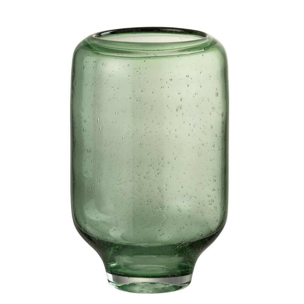 VASE NORA - Glas - Grün - S - Ø 18 cm - Grün, Glas (18/26.5cm) - J-Line