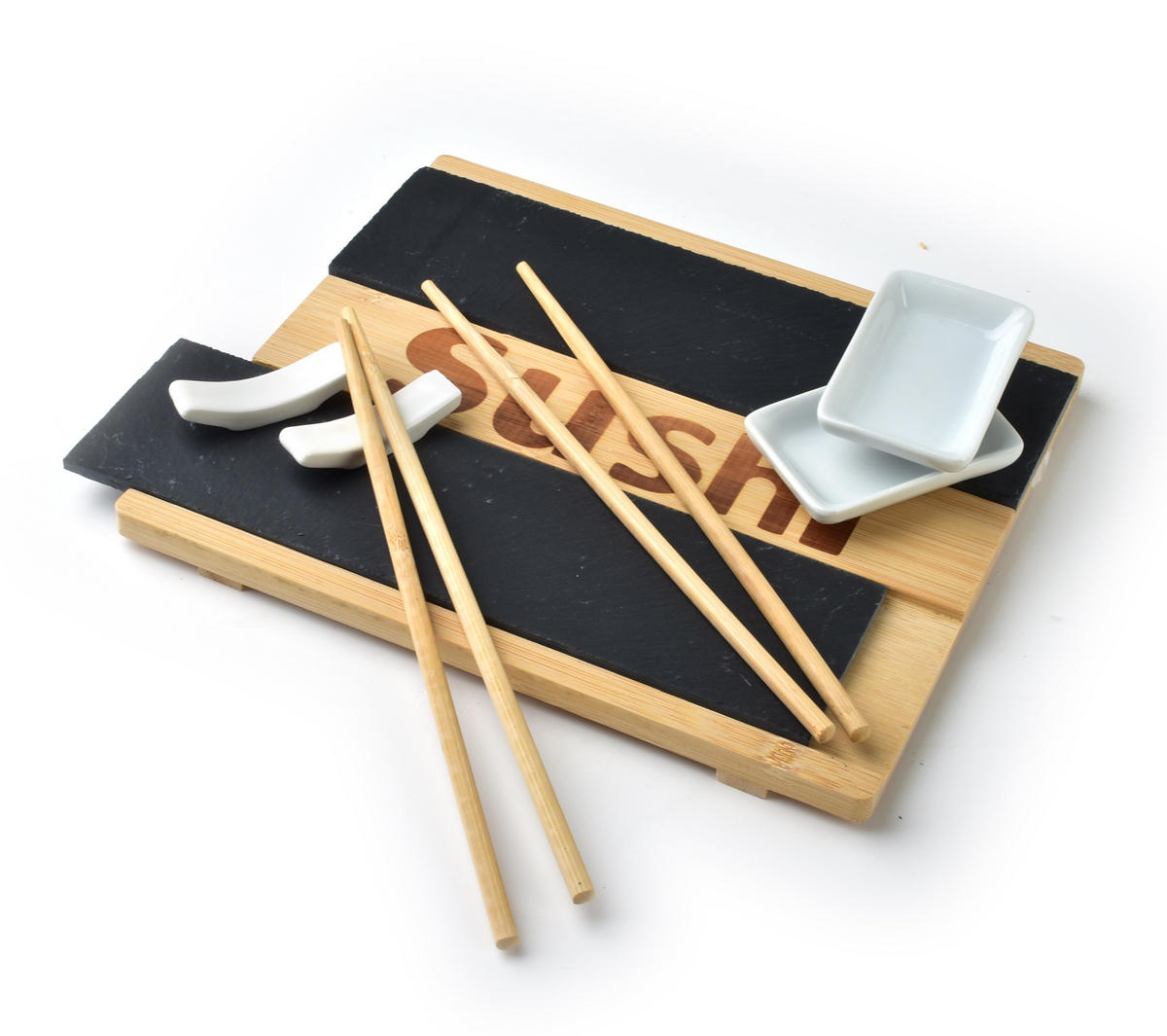 SUSHI-GERICHTEN Basic Beige 25.5/22.5/3.5 cm Holz - Beige, Holz (22.5/3.5/25.5cm) - Mondex