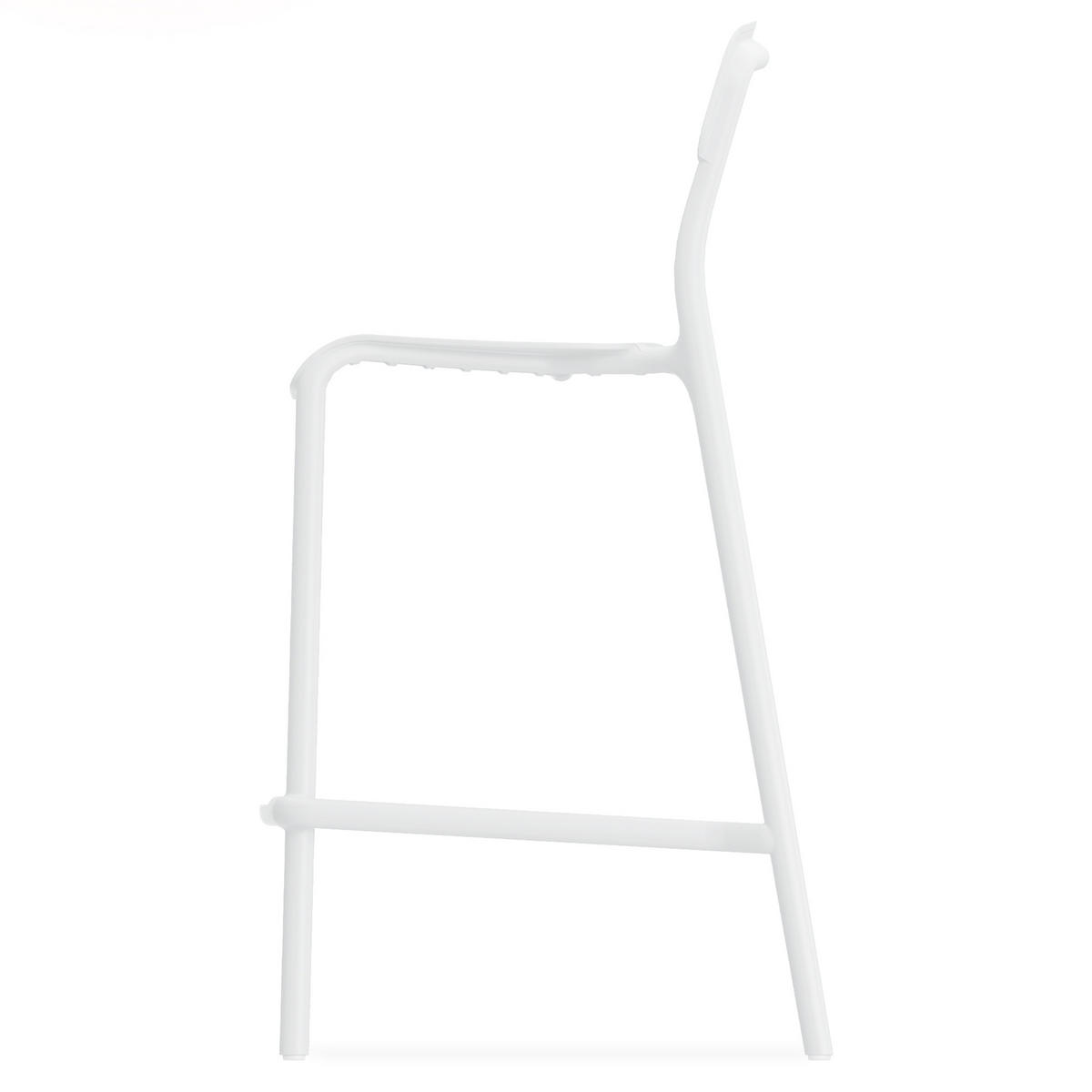 GARTENHOCKER GALIO, 2-er Set - Weiß, Kunststoff (52/98.5/54.5cm) - KONSIMO®