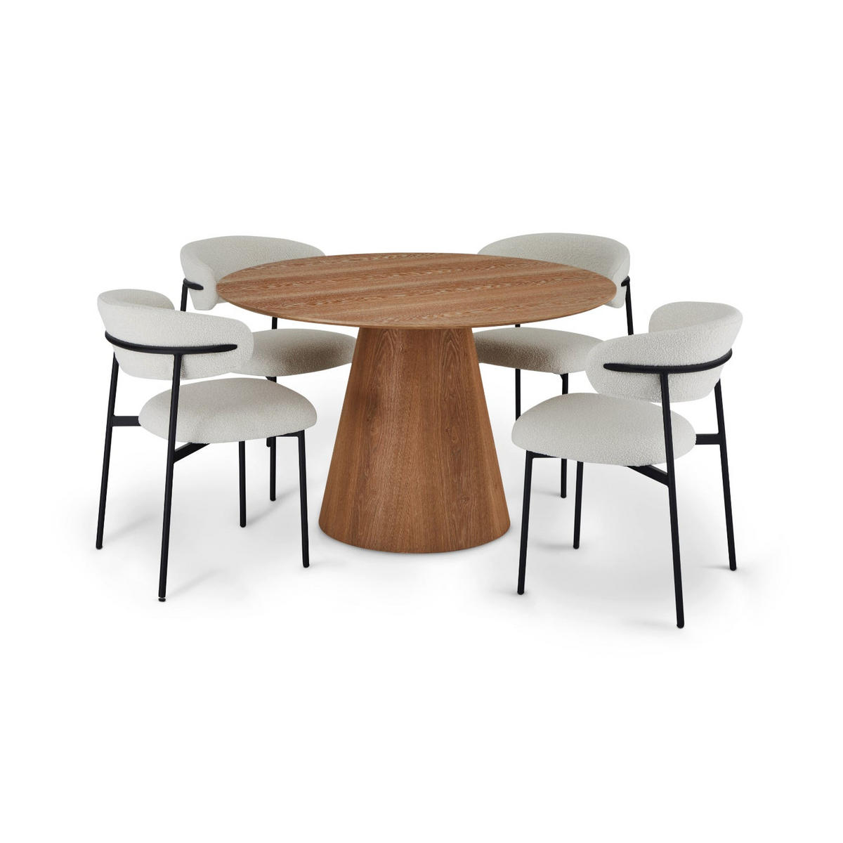 ESSTISCH 120/120/76 Eichefarben rund - Eichefarben, Holz (120/120/76cm) - Furnhouse