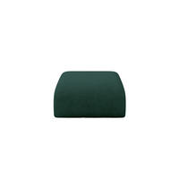 POUF MIRA-PUF 91x89x40 Grün cm Velours Modular Sitzhocker - Dunkelgrün/Schwarz, Holzwerkstoff/Kunststoff (91/40/89cm) - ALTDECOR
