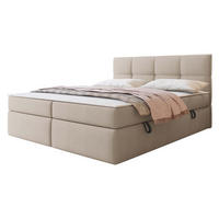 BOXBETT Figaro - Creme/Schwarz, Holz/Textil (180/200cm) - MIRJAN24