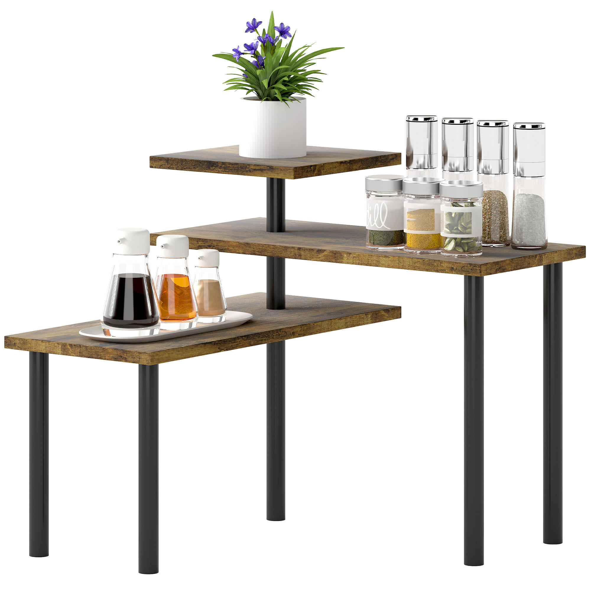 KÜCHENREGAL Braun 1 Stück - Braun, Holzwerkstoff (18/36.5/40cm) - GiPP