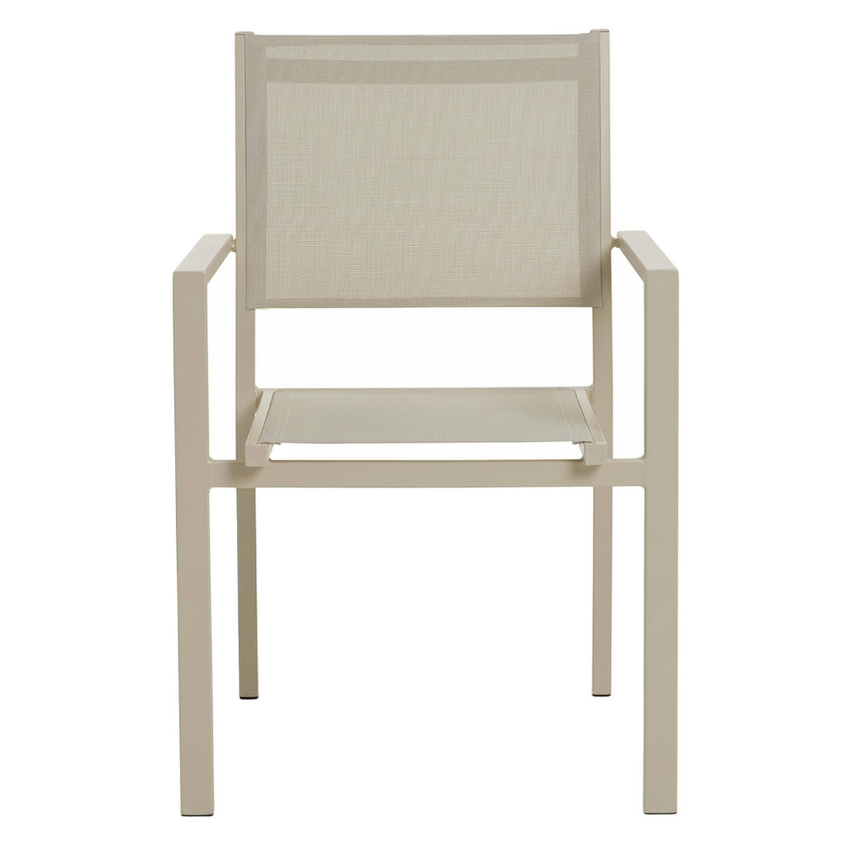 GARTENSESSEL, Cremefarbe - Beige, Metall (48/87/60cm) - Oviala