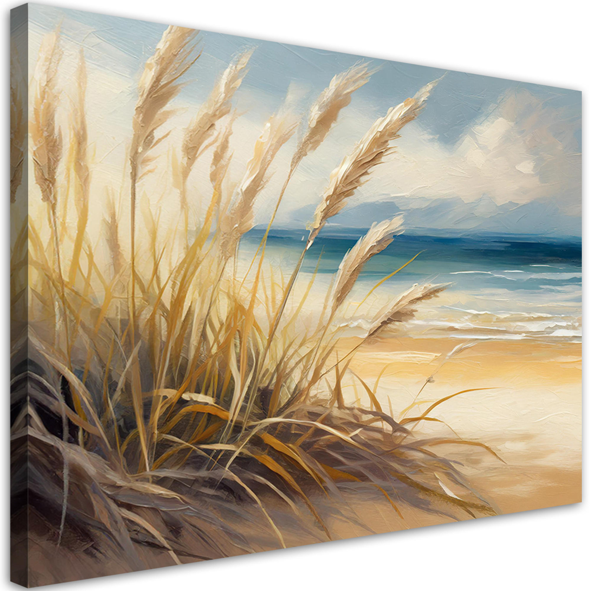 WANDBILD meer strand natur landschaft - Beige, Textil (60/40cm) - Feeby