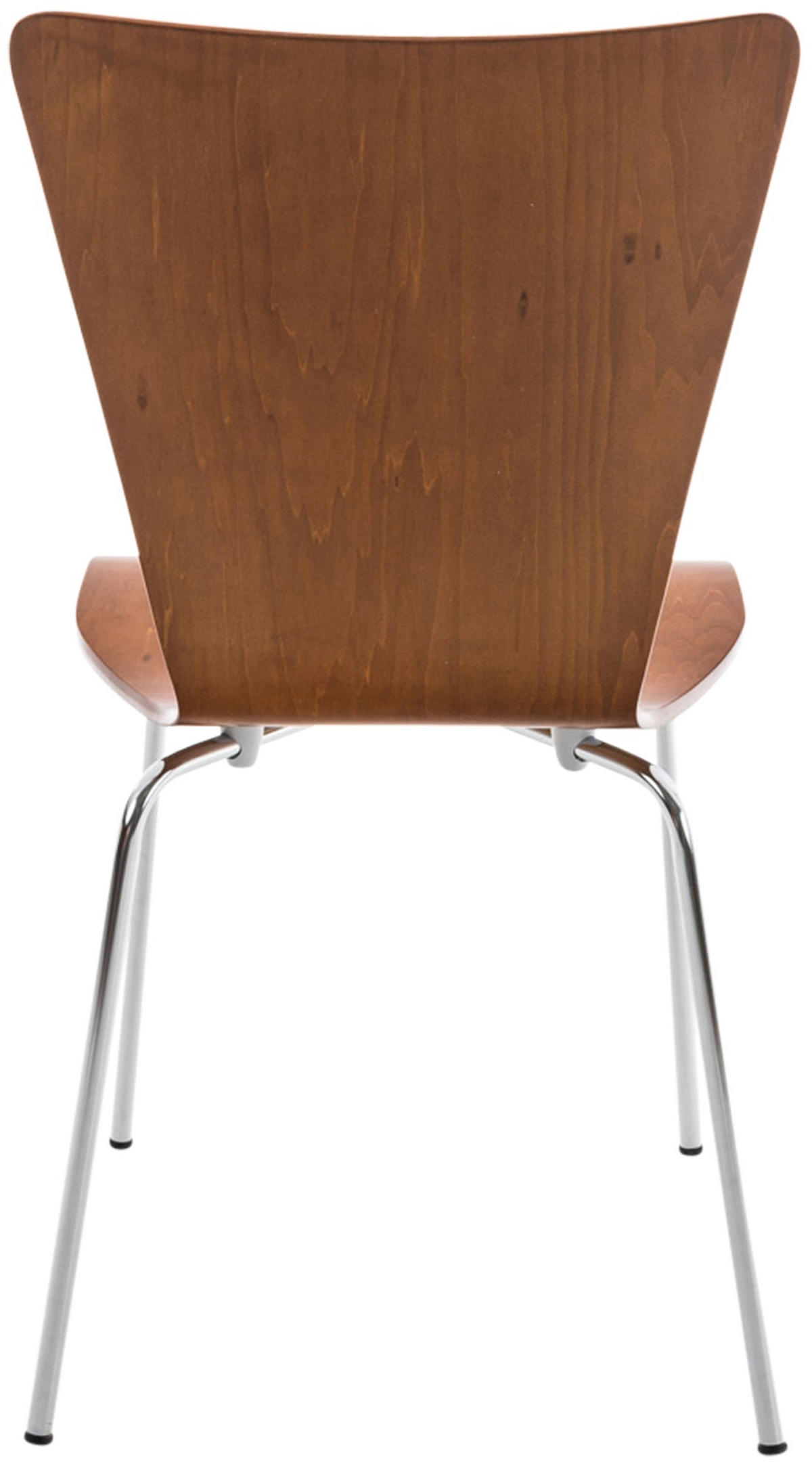 BESUCHERSTUHL Holz Braun - Braun, Holz/Metall (43/84/50cm) - CLP