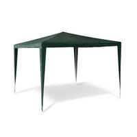 PAVILÓN - tmavozelená, kov/plast (300/250/300cm) - Relaxdays