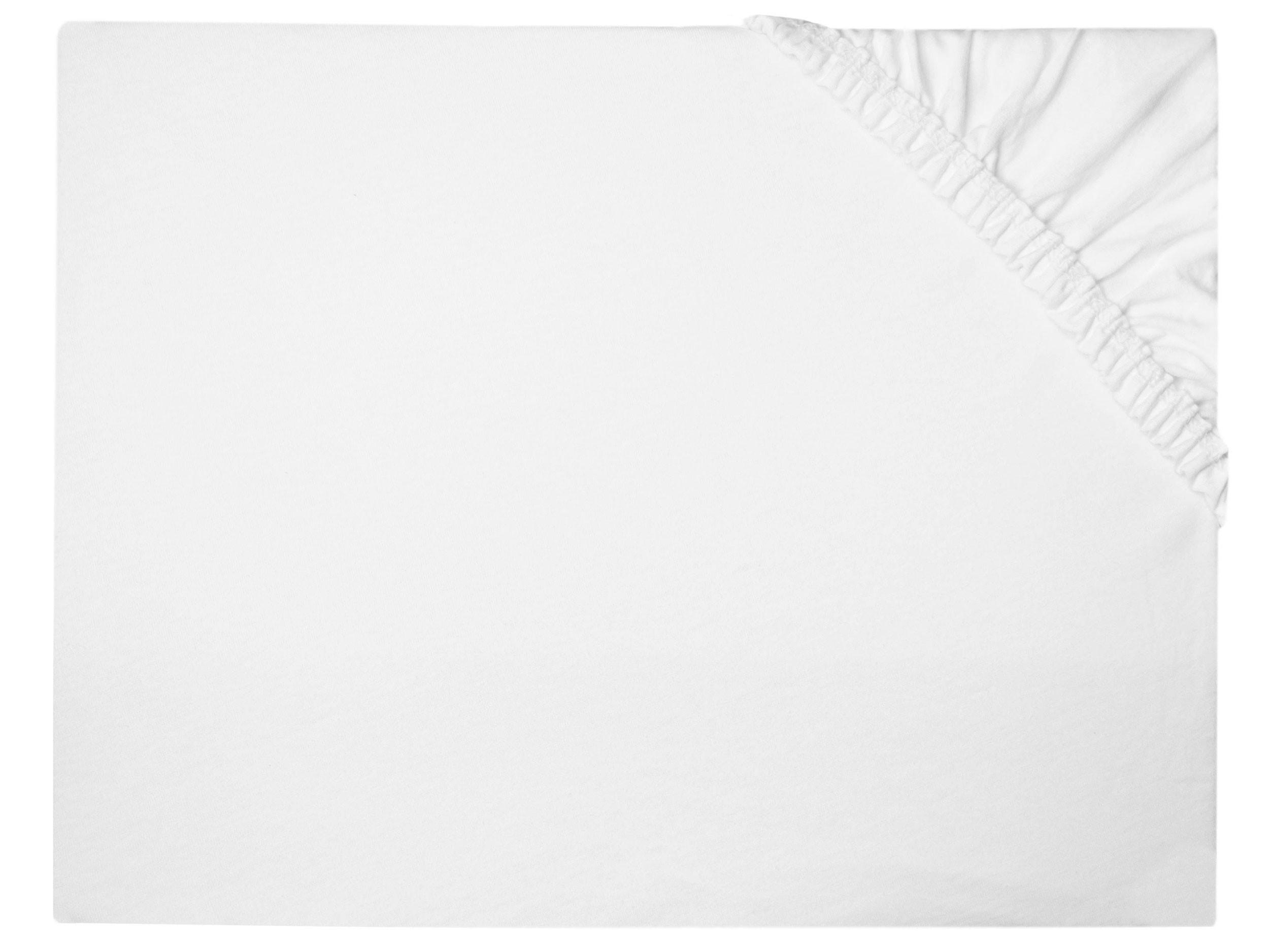 SPANNBETTLAKEN, 100x200 cm, 100% Baumwolle, Weiß - Weiß, Textil (100/200cm) - Zollner