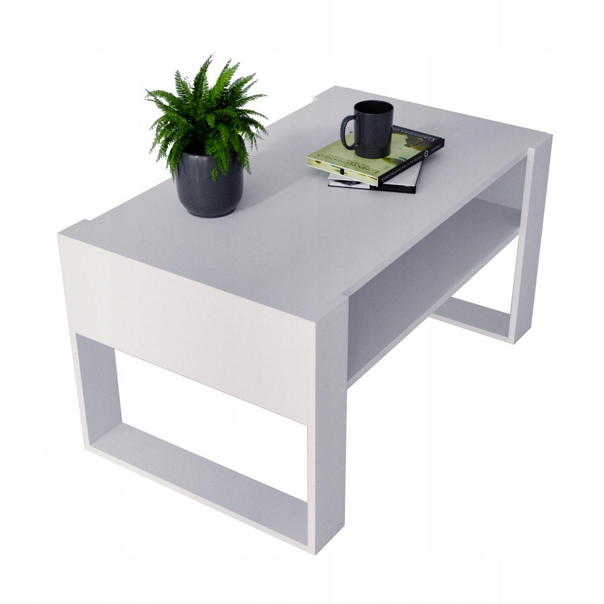 COUCHTISCH Karo92 92/45/53,6 - Weiß, Holzwerkstoff (54/92/45cm) - RAUMHIRSCH FURNITURE