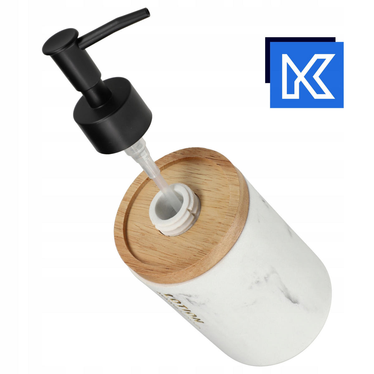 SEIFENSPENDER weiß - Weiß, Kunststoff (8/18cm) - KADAX