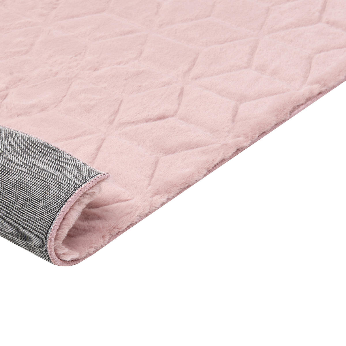 SHAGGY-KUNSTFELLTEPPICH Thatta 150/80 cm - Pink, Kunststoff (80/150cm) - Beliani