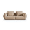 SOFA modular Bloom aus Samt sandfarben 3 Sitzplätze - Sandfarben, Textil (106/95/232cm) - Micadoni