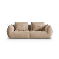 SOFA modular Bloom aus Samt sandfarben 3 Sitzplätze - Sandfarben, Textil (106/95/232cm) - Micadoni