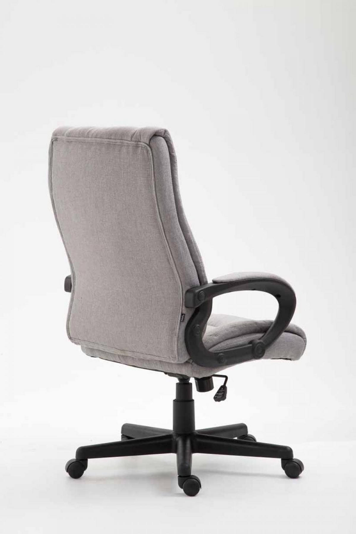 DREHSTUHL Stoff Grau - Schwarz/Grau, Kunststoff/Textil (66/106/70cm) - CLP