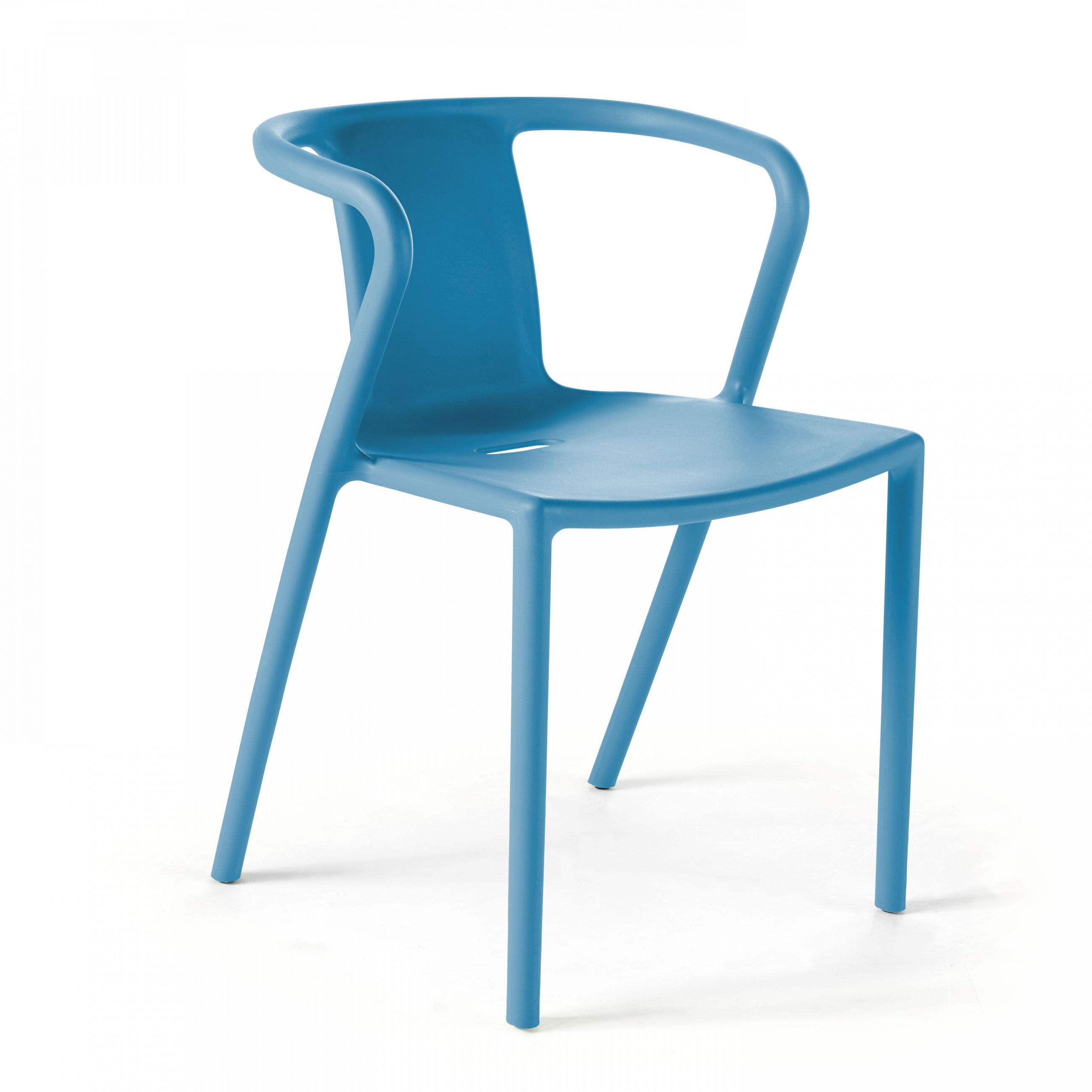 GARTENSTUHL, Blau - Blau, Kunststoff (60/80/60cm) - Oviala