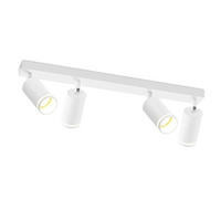 STRAHLER Achim 4-flammig 58/5/17 cm - Weiß, Metall (58/5/17cm) - Nettlife