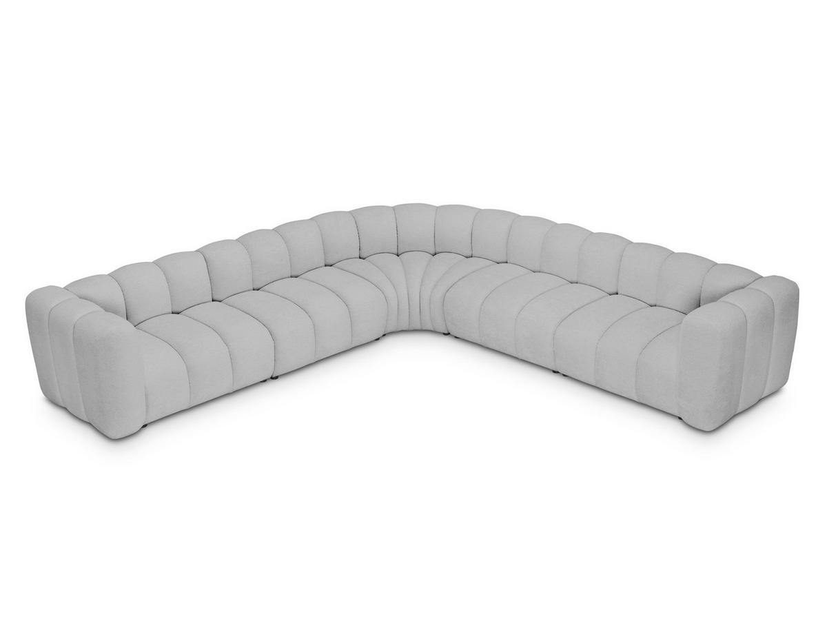 POUF Strukturstoff Blau - Blau/Schwarz, Holzwerkstoff/Kunststoff (65/40/65cm) - Makamii