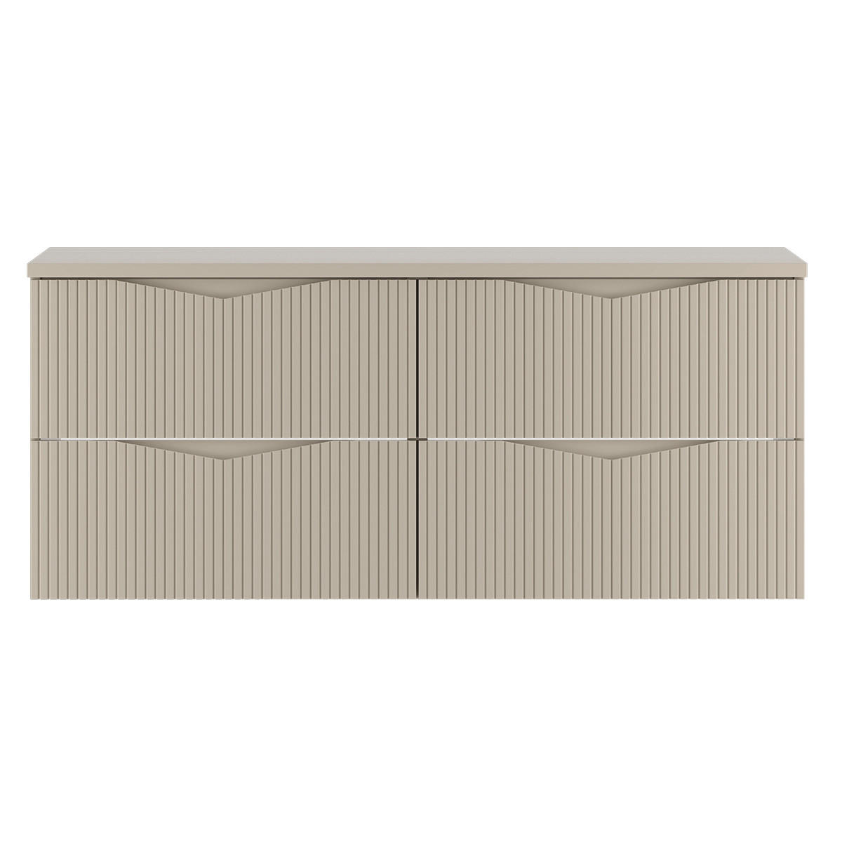 WASCHTISCHUNTERSCHRANK 120.6cm Tao Kaschmir - Beige, Holzwerkstoff (120.6/52.2/46.5cm) - Petits-meubles