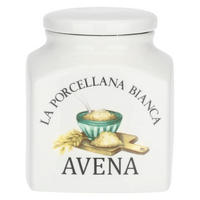 VORRATSDOSE Fiocchi Avena 1,1 l - Multicolor, Keramik (14.5/12.5/13cm) - La Porcellana Bianca