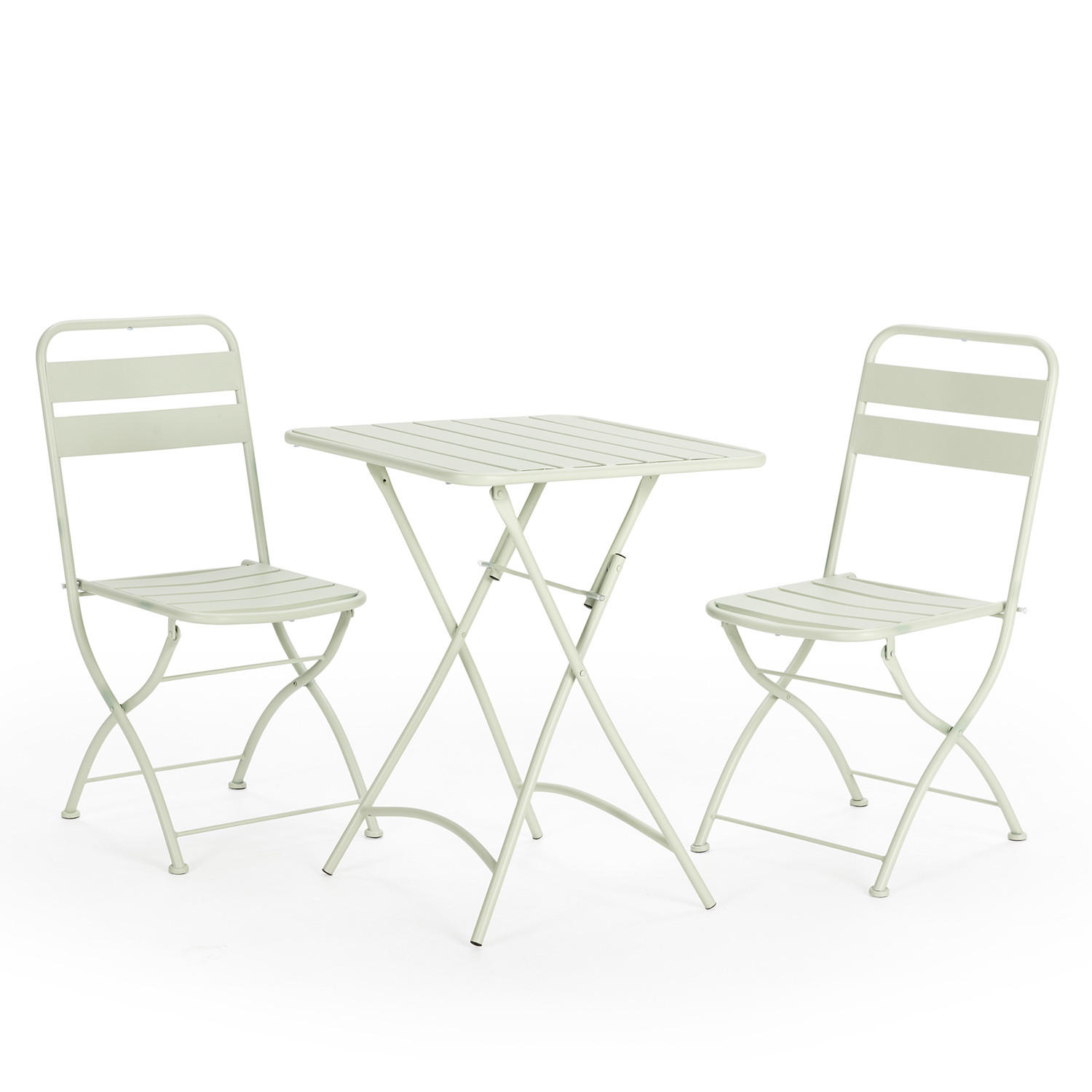 BALKONSET Perla 3-teiliges - Grün, Metall - VS Venta-stock