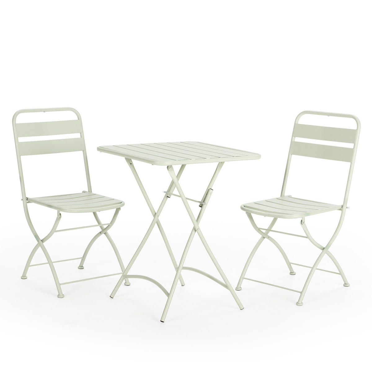 BALKONSET Perla 3-teiliges - Grün, Metall - VS Venta-stock