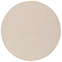SISAL-OPTIK DESIGNER FLACHGEWEBE TEPPICH PURE MELIERT RUND - Beige, Textil (133/133cm) - Snapstyle