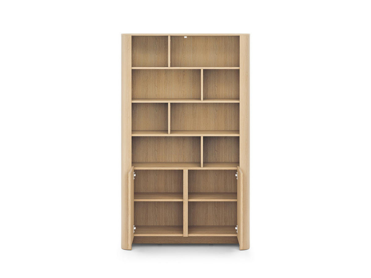 BÜCHERREGAL AVORIO 103x39x160 cm, Regal Eichefarben - Eichefarben, Holzwerkstoff (103/160/39cm) - MASSENO