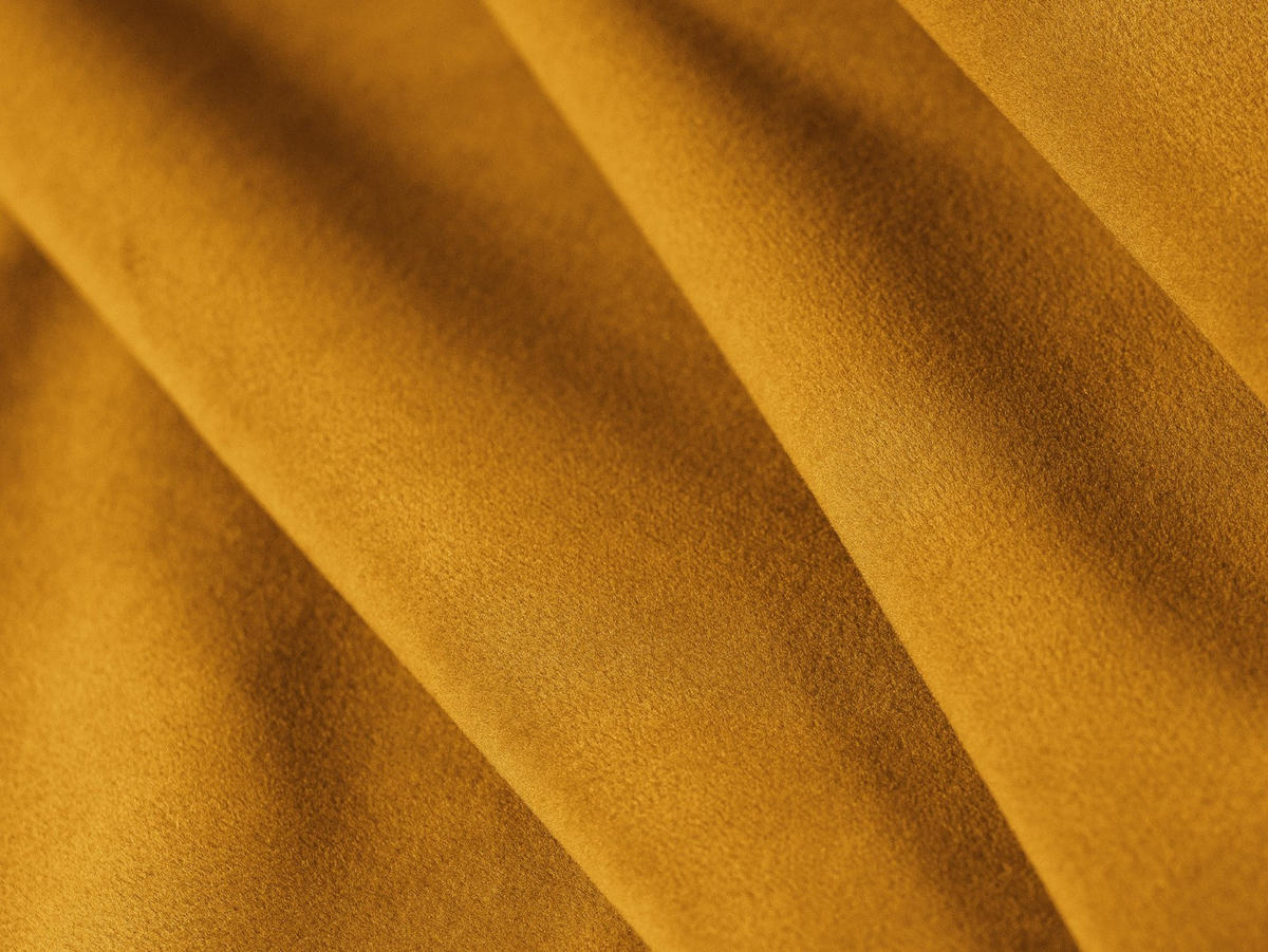 ECKSOFA links Kaelle aus Samt gelb 4 Sitzplätze - Gelb, Textil (171/308cm) - Micadoni