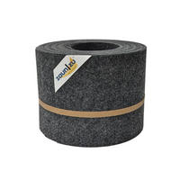 SICHTSCHUTZSTREIFEN Design Vlies für Doppelstabmatten Anthrazit 10x 2,55m - Anthrazit, Kunststoff (255/19cm) - ZAUN|ZU