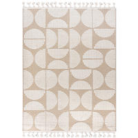 TEPPICH Beige Geometrisch, Moderne 160 x 230 cm - Ecru/Beige, Textil (160/230cm) - Mazovia