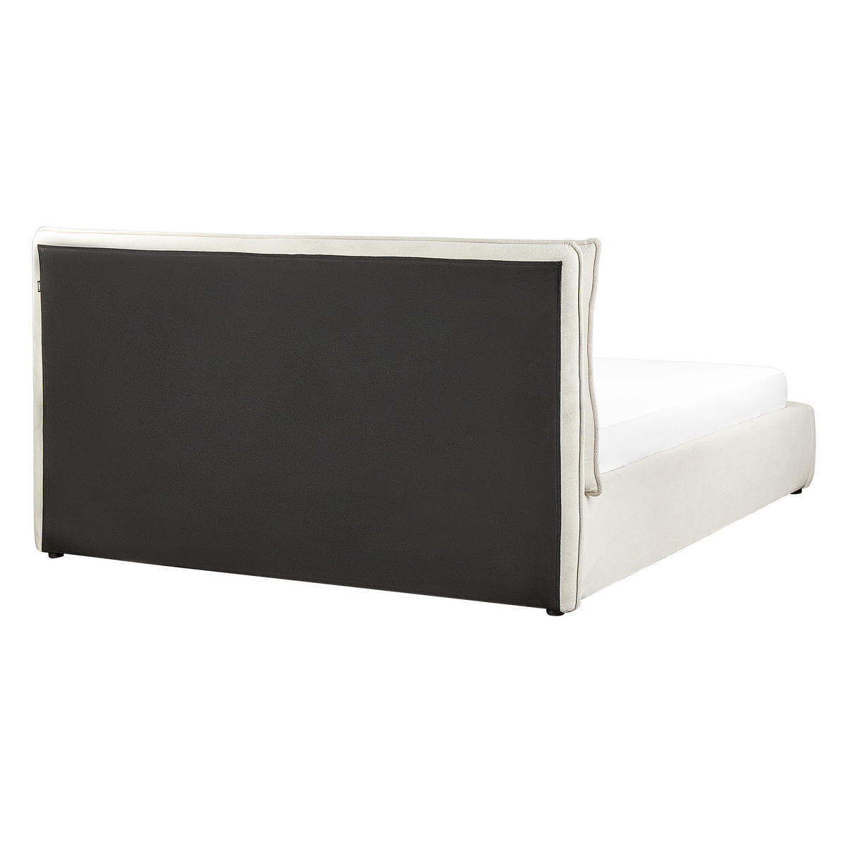 BETT mit Stauraum 160x200 cm Beige Bajonna - Beige, Textil (160/200cm) - Beliani