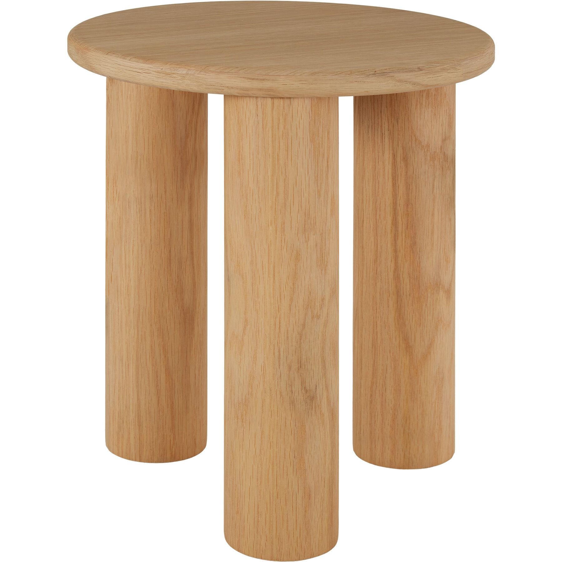BEISTELLTISCH Sisi,bodenschonende Filzgleiter,Eiche hell - Eichefarben, Holz (40/40/45.5cm) - tectake