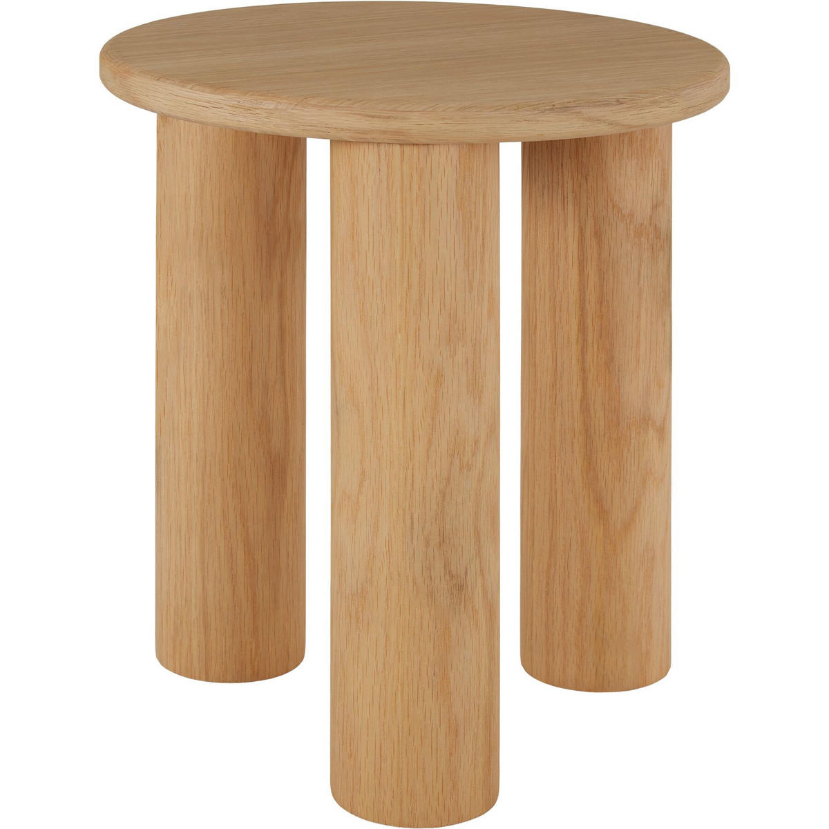 BEISTELLTISCH Sisi,bodenschonende Filzgleiter,Eiche hell - Eichefarben, Holz (40/40/45.5cm) - tectake